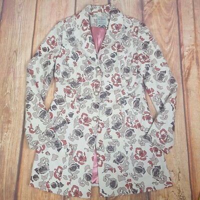 Joe Browns Unusual Rose Print Tapestry Look Coat Size 10