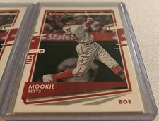 2020 Donruss Baseball Mookie Betts Boston Red Sox Photo Variation #72