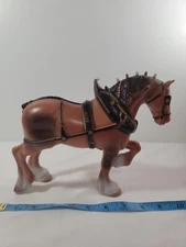 Anheuser Busch Budweiser clydesdale figurine 1960s. Molded Plastic .Vintage.