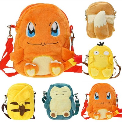 New Detective Pikachu Psyduck Ibkabi Beast Pokemon Stuffed Toy Backpack Doll Ebay