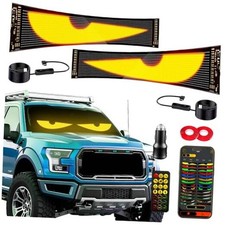 Devil Eyes Light 2PC for Windshield-23.42x4.72IN Programmable LED Eyes