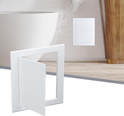White Plastic Access Panel for Drywall, 8 x 10 inch Plumbing Access Panels for D