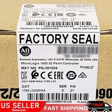 Allen-Bradley 1766-L32AWAA MicroLogix1400 32 Point Controller US Free Tax