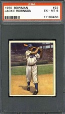 1950 Bowman #22 Jackie Robinson - PSA 6