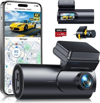 Dash Cam 1080P, Dash Cam A 4 Canali Anteriore E Posteriore Interna Dash Camera Fu