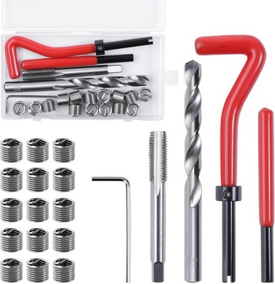 LEONTOOL 20-teilig M10 x 1,5 mm Gewinde Reparatursatz, metrisch Edelstahl Schraubendreher