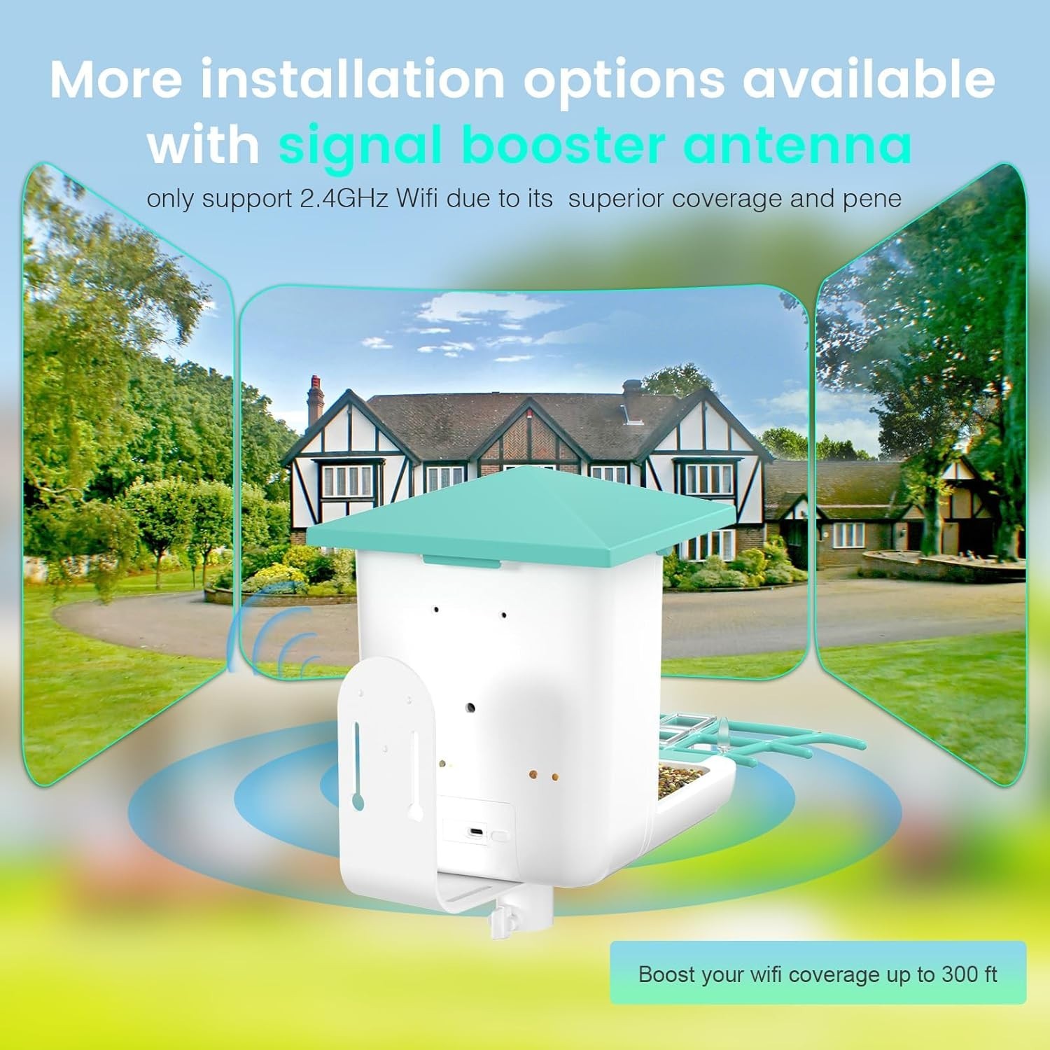 Smart Bird Feeder with AI Camera, 2K HD Videos & Solar Power - Gift for Bird ...