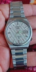 Seiko 5 watch Automatic Vintage  White dial  6309 day date @ Japan