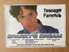TEENAGE FANCLUB SPARKY'S DREAM  MEMORABILIA Original music press advert from 199