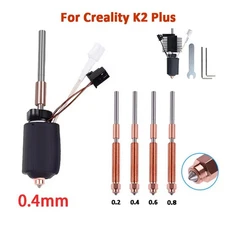 For Creality K2 Plus Hotend Ceramic Heating Block Kit Nozzle Parts 0.2mm-0.8mm