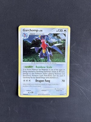 Pokémon TCG Garchomp Mysterious Treasures 9/123 Cosmos Holo Rare 2007 - MP