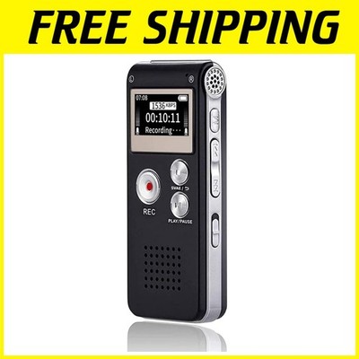 Digital Voice Recorder - 16GB, Noise Cancellation, Playback