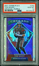 2021 PANINI ROOKIES STARS PURPLE CRUSADE 2 TOM BRADY FIRST #1/35 PSA 10 GEM MINT