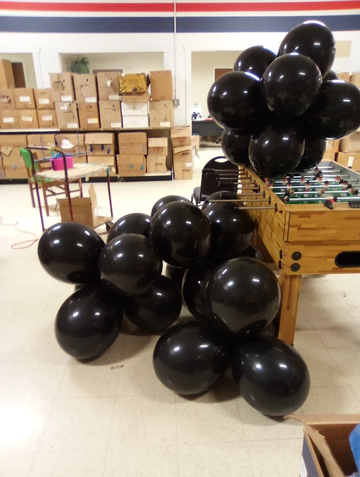 Qualatex 16" Blanco u Ónix Negro 2do (A Granel) Látex Q1728 M Caja = 1728 Globos Foto 4 de 4