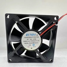 1 PCS RUNDA Fan RS8025B24SH-S DC24V 0.40A 8025 80 25MM 2 wire cooling fan