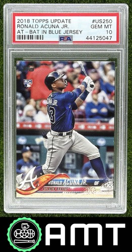 Ronald Acuna Jr 2018 Topps Update RC US250 Atlanta Braves PSA 10 Gem Mint 5047