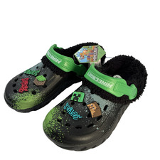 Minecraft Kids' Crocs W/Removable, Washable Lining. US Size 4/5