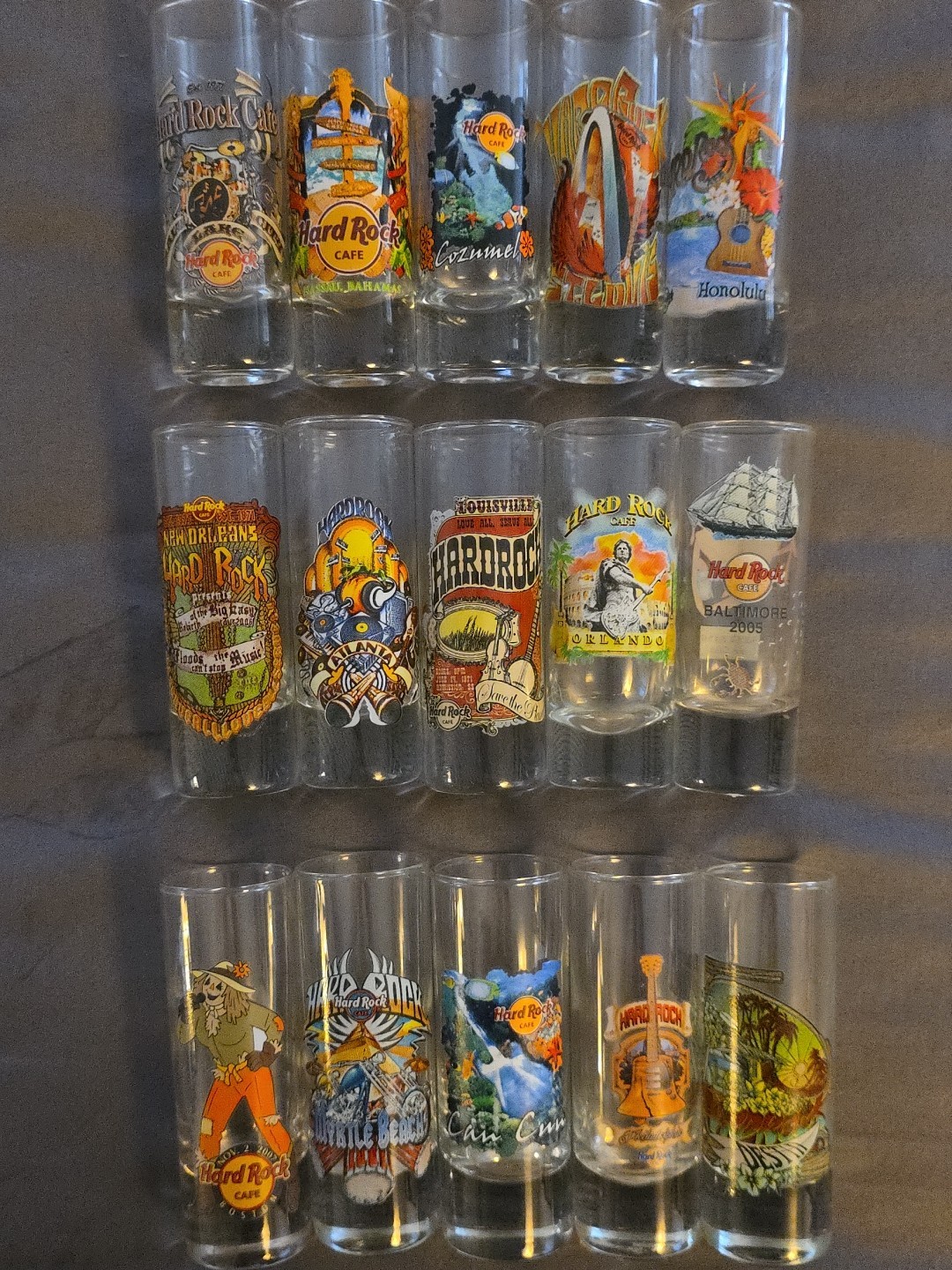Hard Rock Cafe Shot Glasses, Classic Logo, City Editions, And Specialty