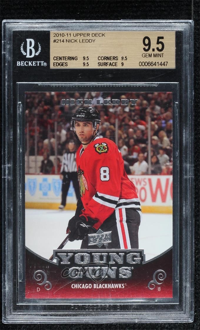 2010-11 Upper Deck Young Guns Nick Leddy #214 BGS 9.5 GEM MINT 0m2