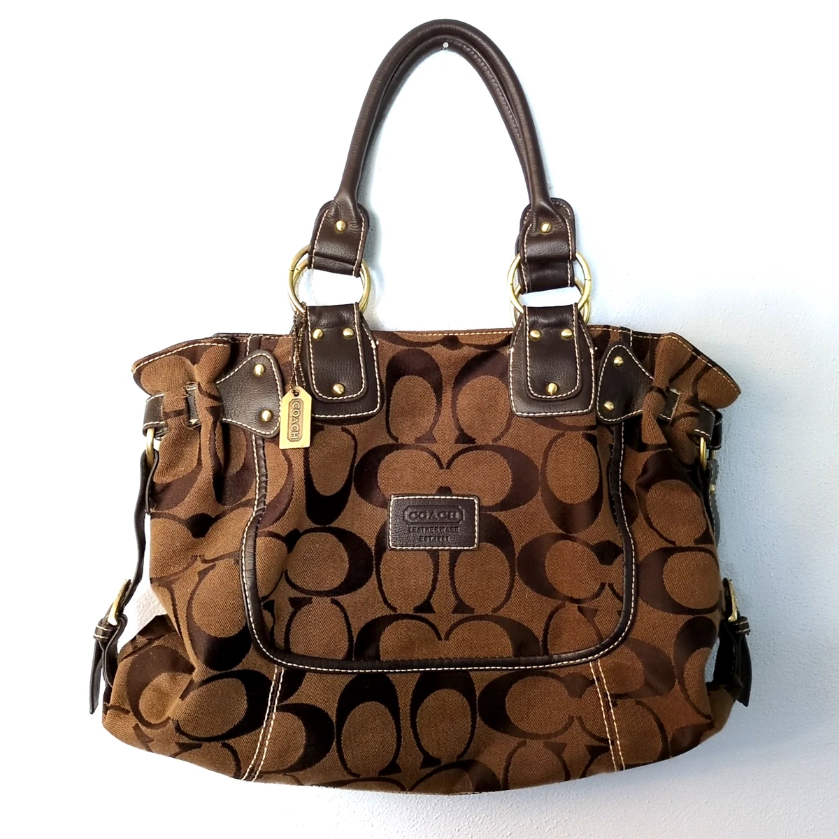 バッグ Coach Garnet Cooper Signature Tote Bag Coach Garnet Cooper Signature Tote Bag