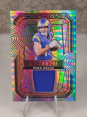 2024 Panini Obsidian - Magmatic Memorabilia Puka Nacua #MM-PNA Silver /99 (MEM)