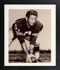 Jim Ringo signed Green Bay Packers Vintage B&W 8x10 Photo Framed- COA HOF/10X PB
