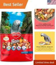 Delicious Fiesta Parrot Food 2.5 lb - Pineapple, Carrot  Coconut Blend
