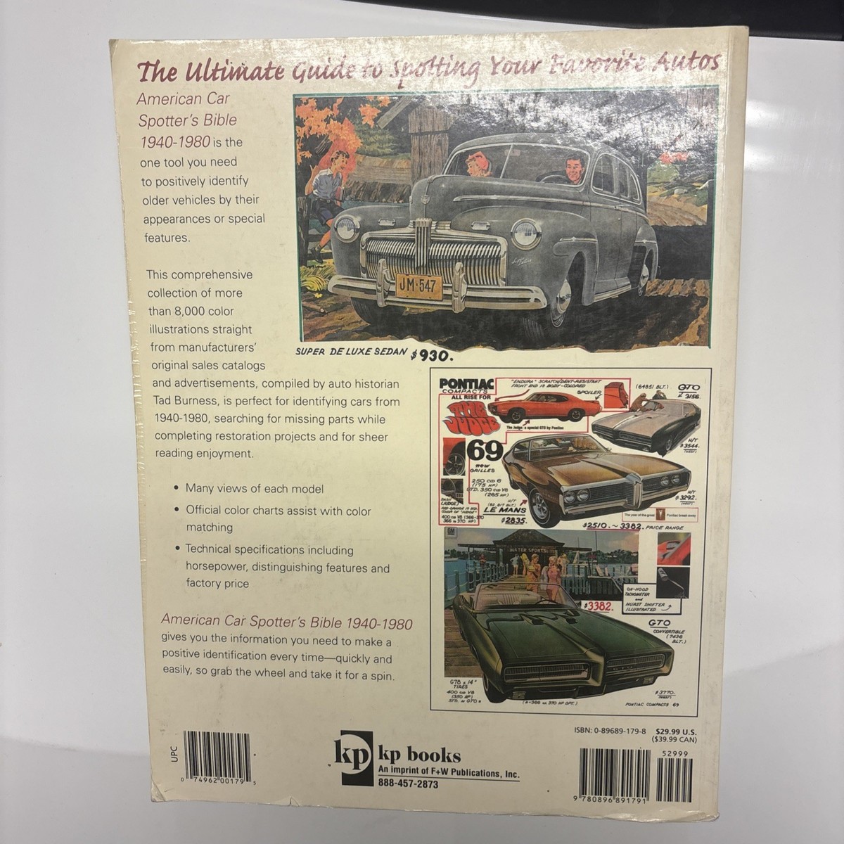 American Car Spotter's Bible, 1940-1980 by Tad Burness (2005