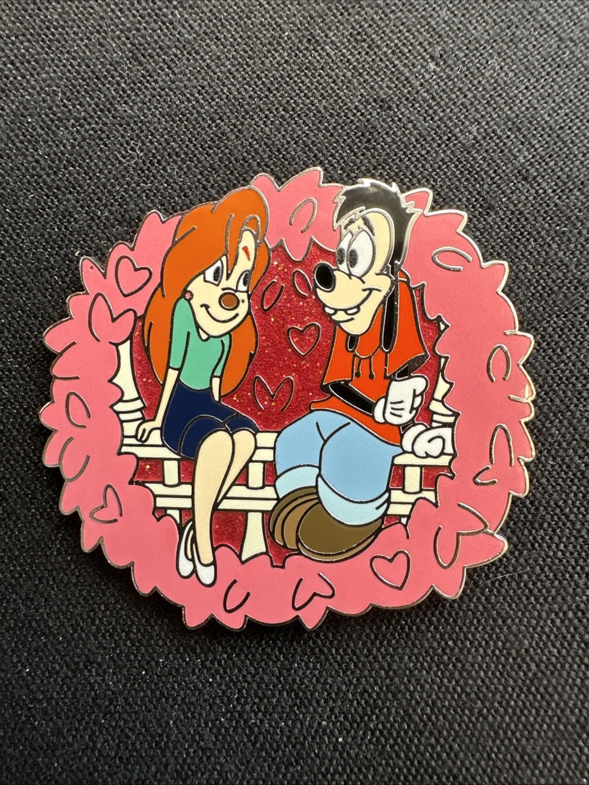 Disney Goofy Movie Max & Roxanne Valentines Pin Open Edition
