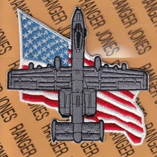USAF Air Force 25th Fighter Squadron FS A-10 USA Flag ~4.25" patch c/e