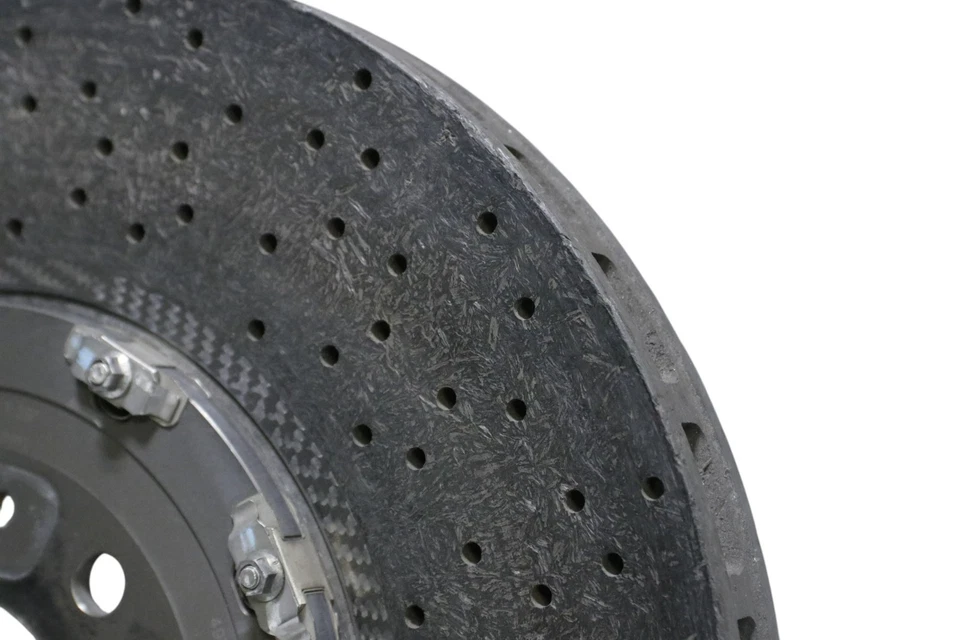 Rotor de freno delantero de cerámica de carbono Ferrari 599 GTB F141 225853 2007-2011 FABRICANTE DE EQUIPOS ORIGINALES Foto 4 de 4
