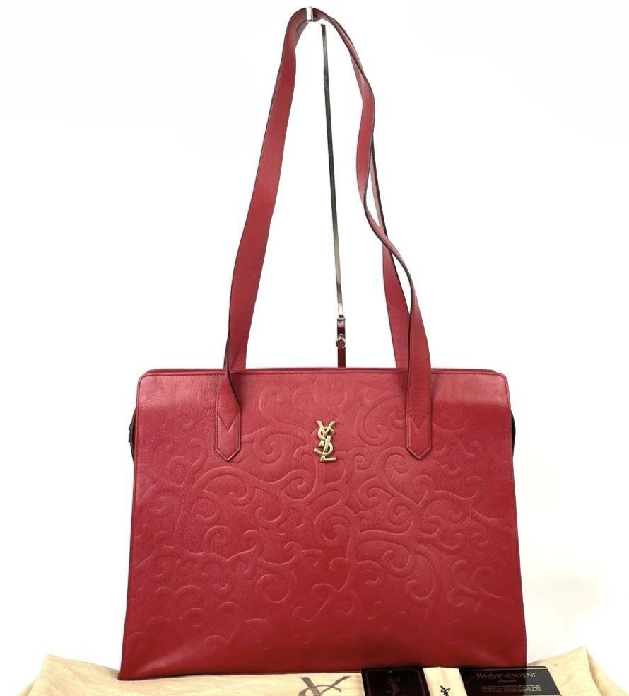 Borsa a tracolla Yves Saint Laurent modello arabesco in pelle goffrata tote bag originale