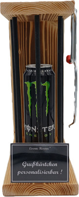 Monster Energy - Eiserne Reserve Black Edition - personalisierbar mit Wunschtext
