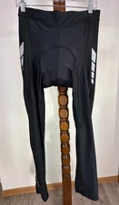 Souke Sports Men's Padded Cycling Tights Size L Black Compression Leggings