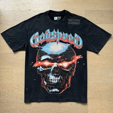 NEW Godspeed skeleton DESIGNED BY A HIGHER POWER tee Mens short sleeved T-shirt