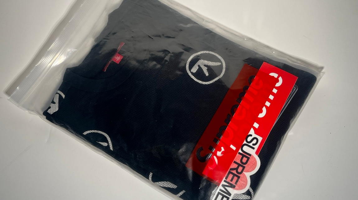 Brand New - Supreme x Aphex Twin Thermal Long Sleeve - Black