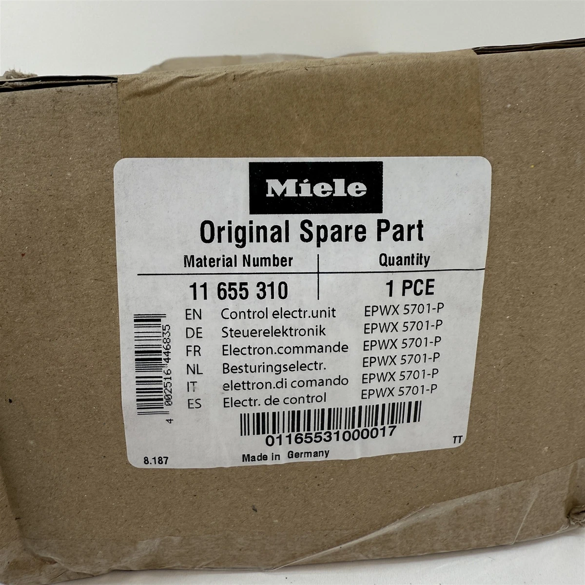 Carte électronique Miele D'origine - Control Board EPX 786 (Réf. 7454130)