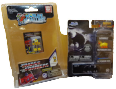 Worlds Smallest Transformers Bumblebee Batman Jada vehicles lot 2 NOS sealed toy