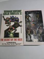 NECA Teenage Mutant Ninja Turtles II Secret Of The Ooze VHS Action Figure 4 Pack