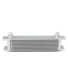 9-row 10an An10 Aluminum Universal Enginetransmission Racing Oil Cooler Silver