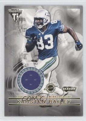 2001 Pacific Private Stock Titanium Postseason Karsten Bailey #87 0c2