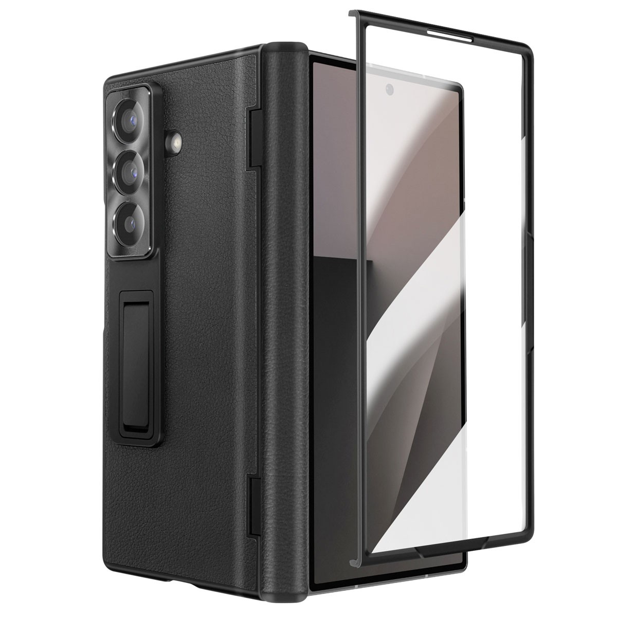 Protection Galaxy Z Fold 7 avec béquille pour visionner vos vidéos au bureau