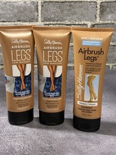 Sally Hansen Airbrush Legs MEDIUM 4 Fl Oz Water Resistant Leg Makeup Lot of 3 