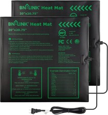 2-Pack BN-LINK Seedling Heat Mat Warm Hydroponic Heating Pad 20" x 20.75"