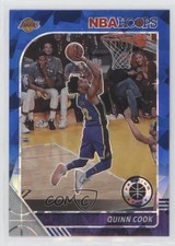 2019 Panini NBA Hoops Premium Stock Blue Cracked Ice Prizm Quinn Cook #267 0c6