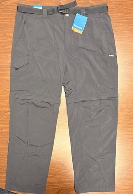 Columbia Omni-Shade Men's Convertible Zip-Off Hiking Pants Gray 40x32