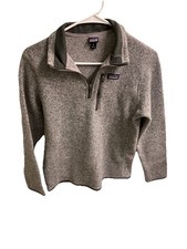 Patagonia Better Sweater Youth Size XL 14 Fleece Gray 1/4 Zip Outdoor