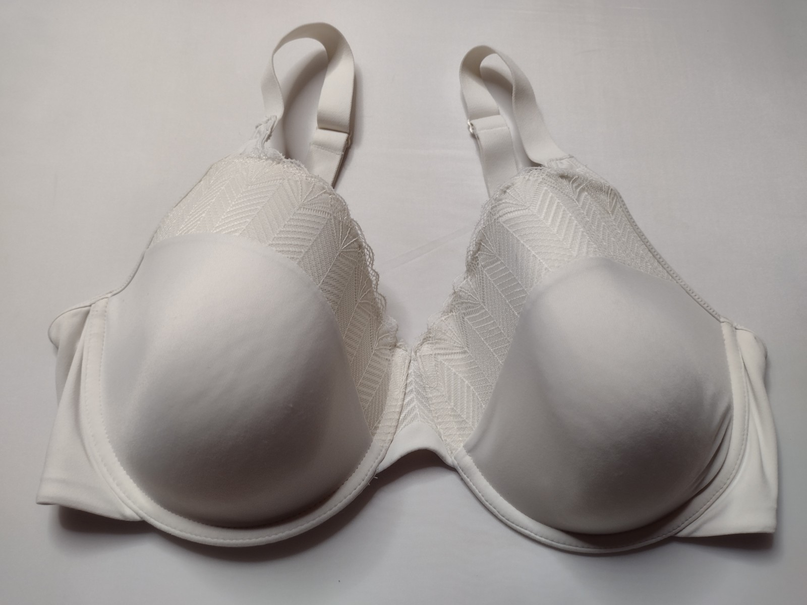 Bali Passion for Comfort Back Smoothing Bra 38D White 0082 Underwire B25