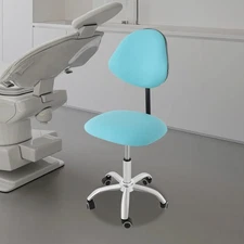 Ergonomic Rolling Stool Chair w/Backrest, Adjustable Saddle Chair Stool w/Wheels