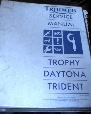 TRIUMPH TROPHY - DAYTONA - TRIDENT SERVICE MANUAL (MODEL RANGE 1991)